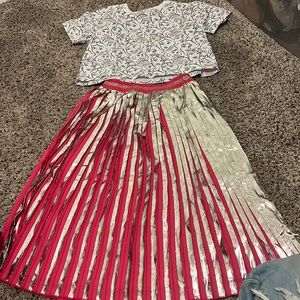 Disney Store Belle shirt and skirt